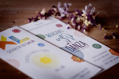 Serata di Gala XL - Bergamo Danza - Programma di sala - dettaglio copertina e retro - Memory Slash Vision studios