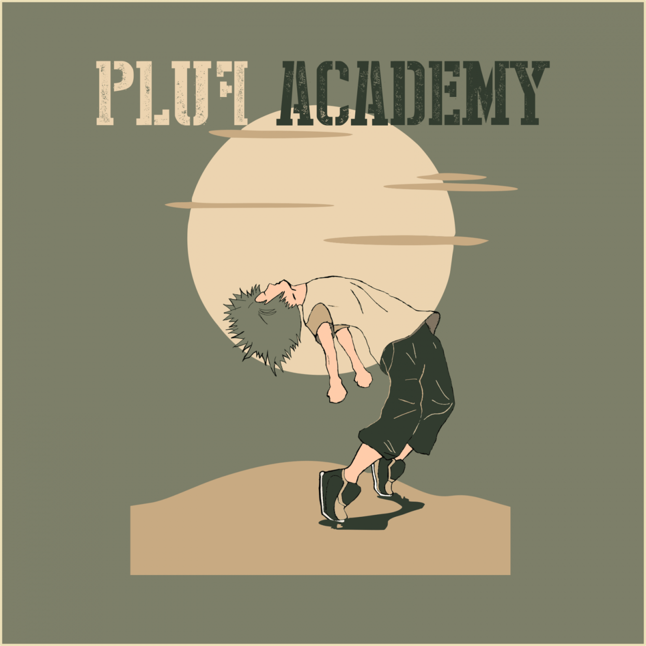 P.L.U.F. ACADEMY LOGO - GREEN