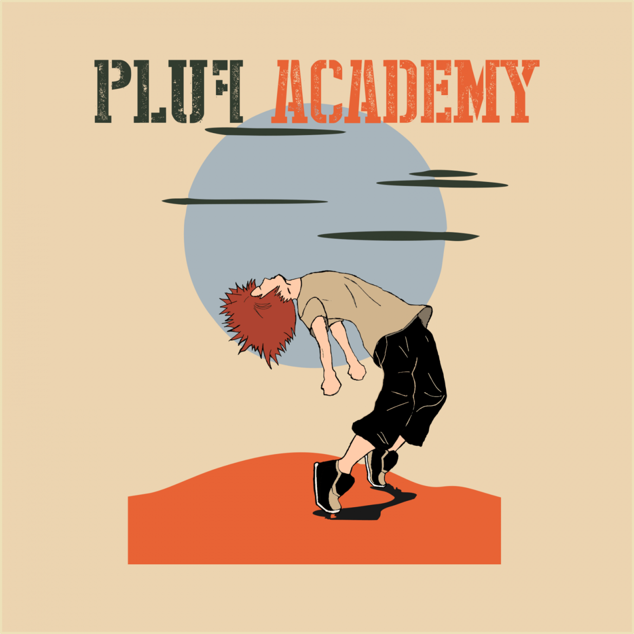 P.L.U.F. ACADEMY LOGO - ORANGE