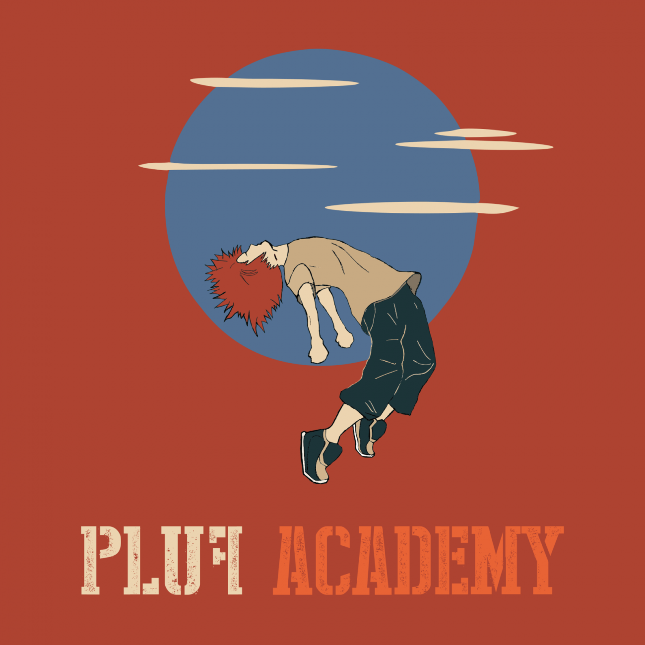 P.L.U.F. ACADEMY LOGO - RED