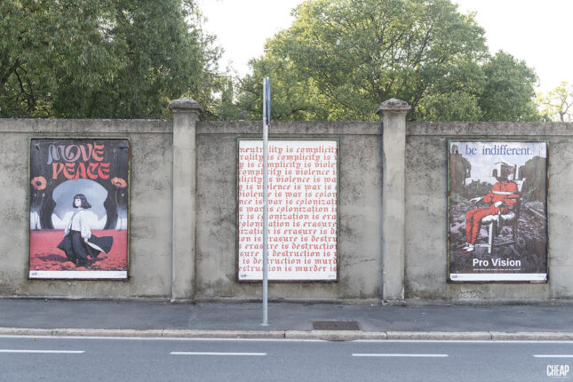 Manifesto MEMORY SLASH VISION studios - CHEAP FESTIVAL - F*CK WAR 2024 - PH Michele Lapini - Bologna | Italia | Settembre 2024