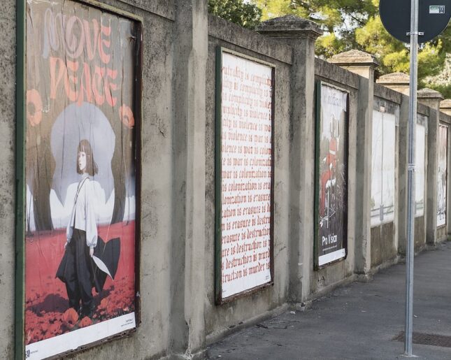 Manifesto MEMORY SLASH VISION studios - CHEAP FESTIVAL - F*CK WAR 2024 - PH Michele Lapini - Bologna | Italia | Settembre 2024